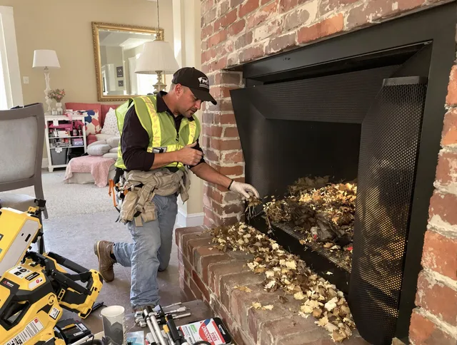 Safe screening installation by Monroe Chimney Sweep in Monroe, CT