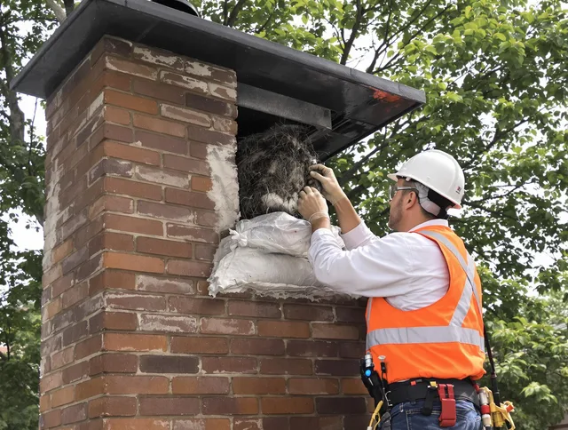 Humane removal of debris and animals by Monroe Chimney Sweep in Monroe, CT