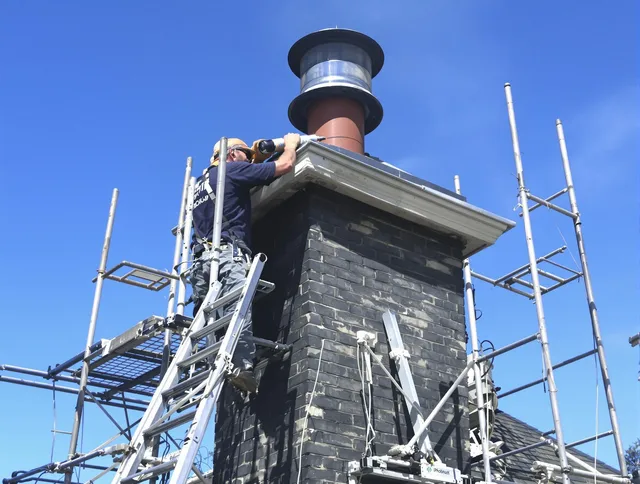 Sturdy chimney crown finished by Monroe Chimney Sweep in Monroe, CT