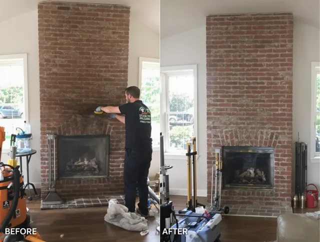 Finished chimney sweeping service by Monroe Chimney Sweep in Monroe, CT