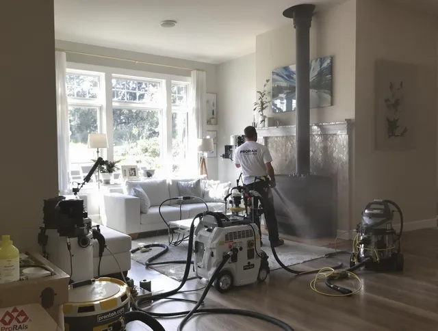Soot removal service by Monroe Chimney Sweep for a fireplace in Monroe, CT